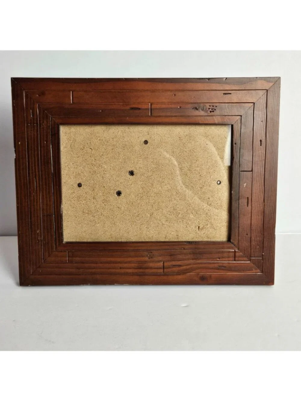 Photo Frame 5x7 Rustic Look Faux Wood Picture Frame Brown Tabletop Wall Hanging
